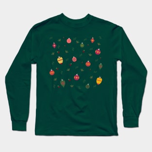 Christmas Ornament Print Long Sleeve T-Shirt